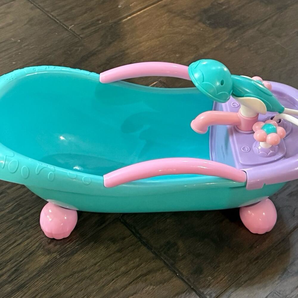 Sweet Love Soft Baby Doll and Motorized Bathtub Set toy.